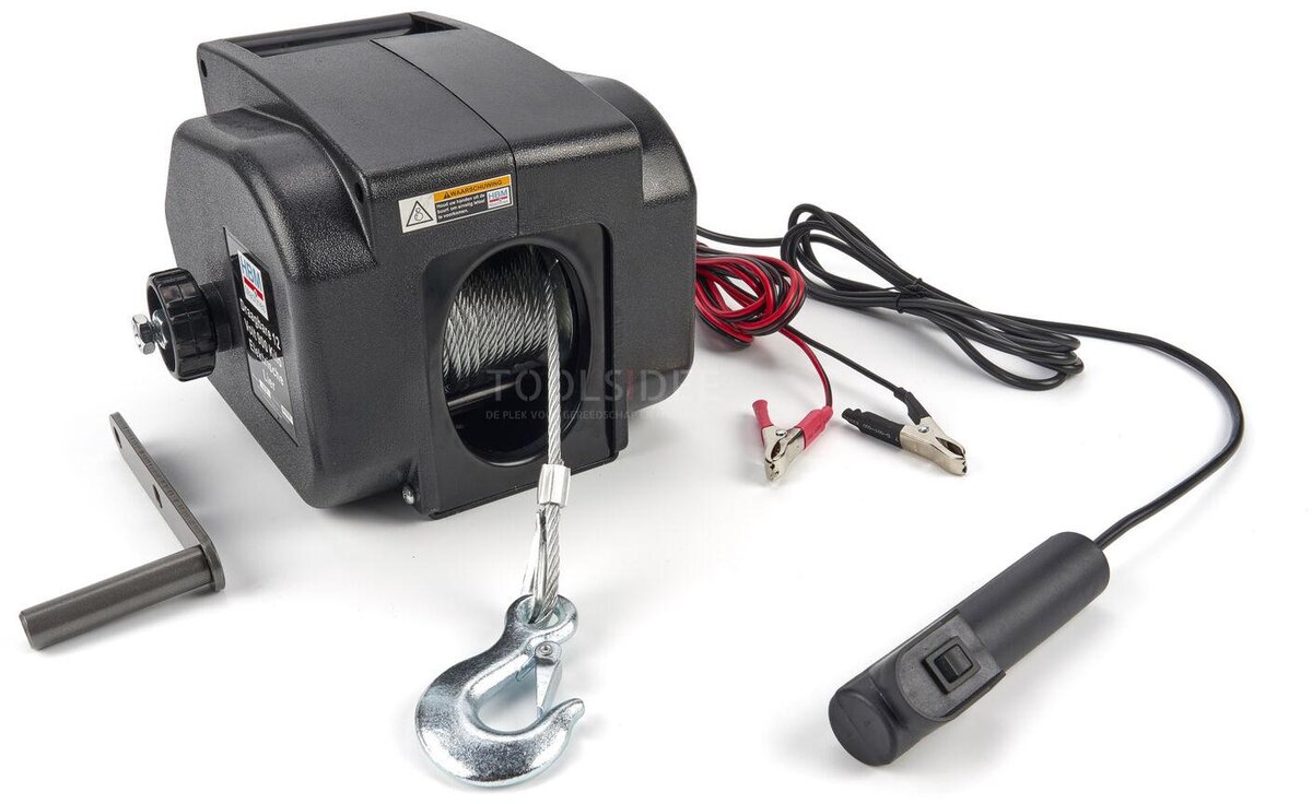 HBM bærbar 12 volt 900 kilo elektrisk vinsj