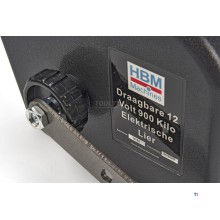 HBM bærbar 12 volt 900 kilo elektrisk vinsj