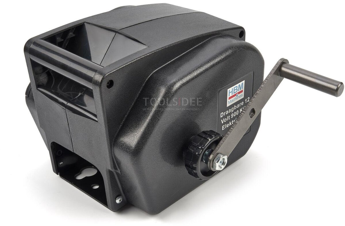 HBM bærbar 12 volt 900 kilo elektrisk vinsj