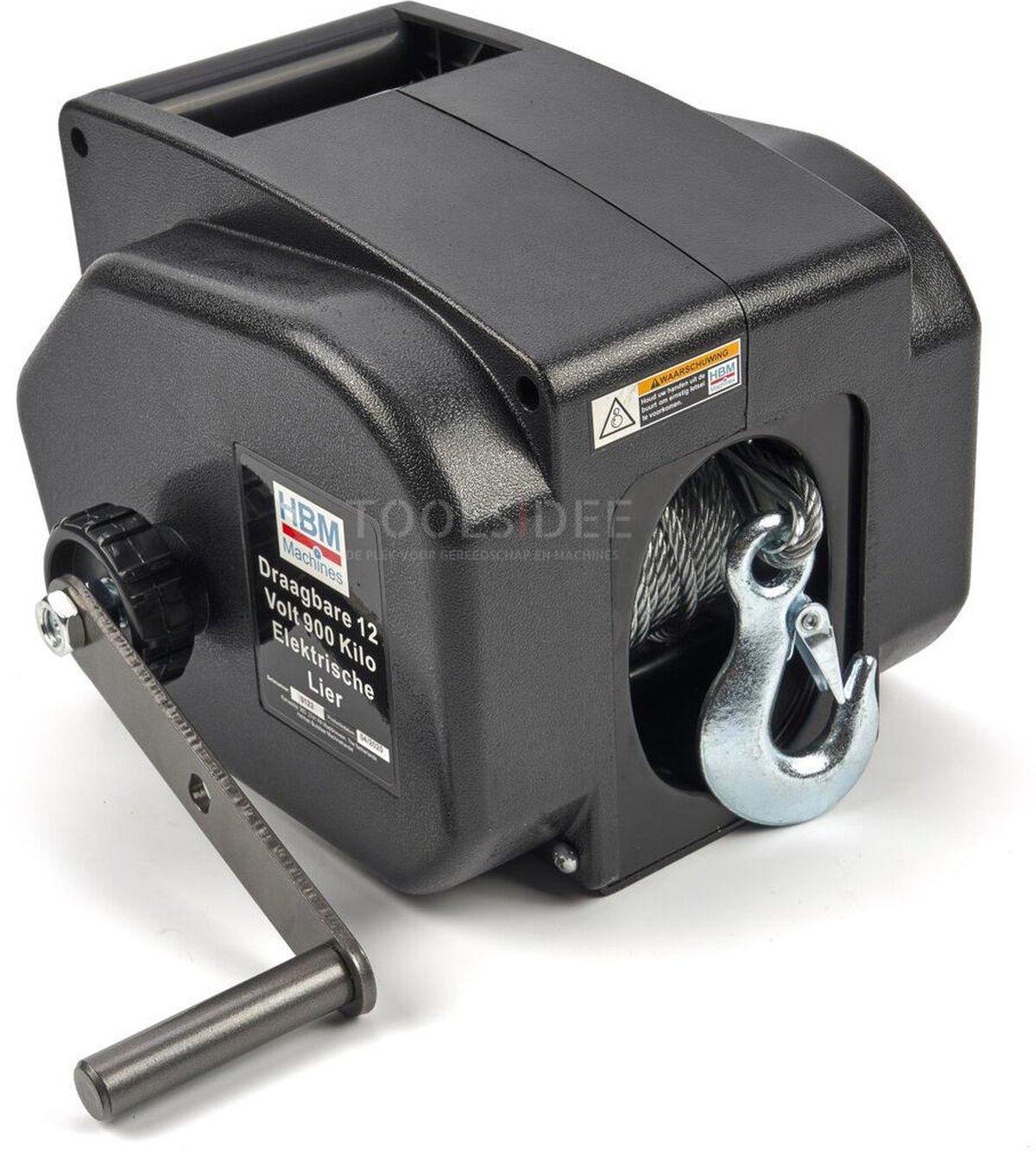 HBM bærbar 12 volt 900 kilo elektrisk vinsj