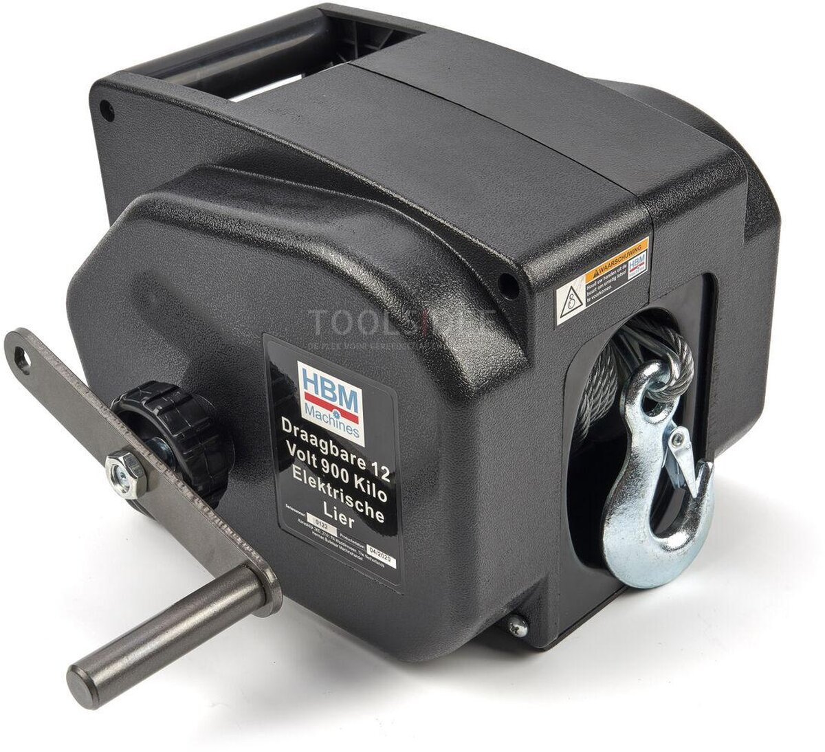 HBM bærbar 12 volt 900 kilo elektrisk vinsj