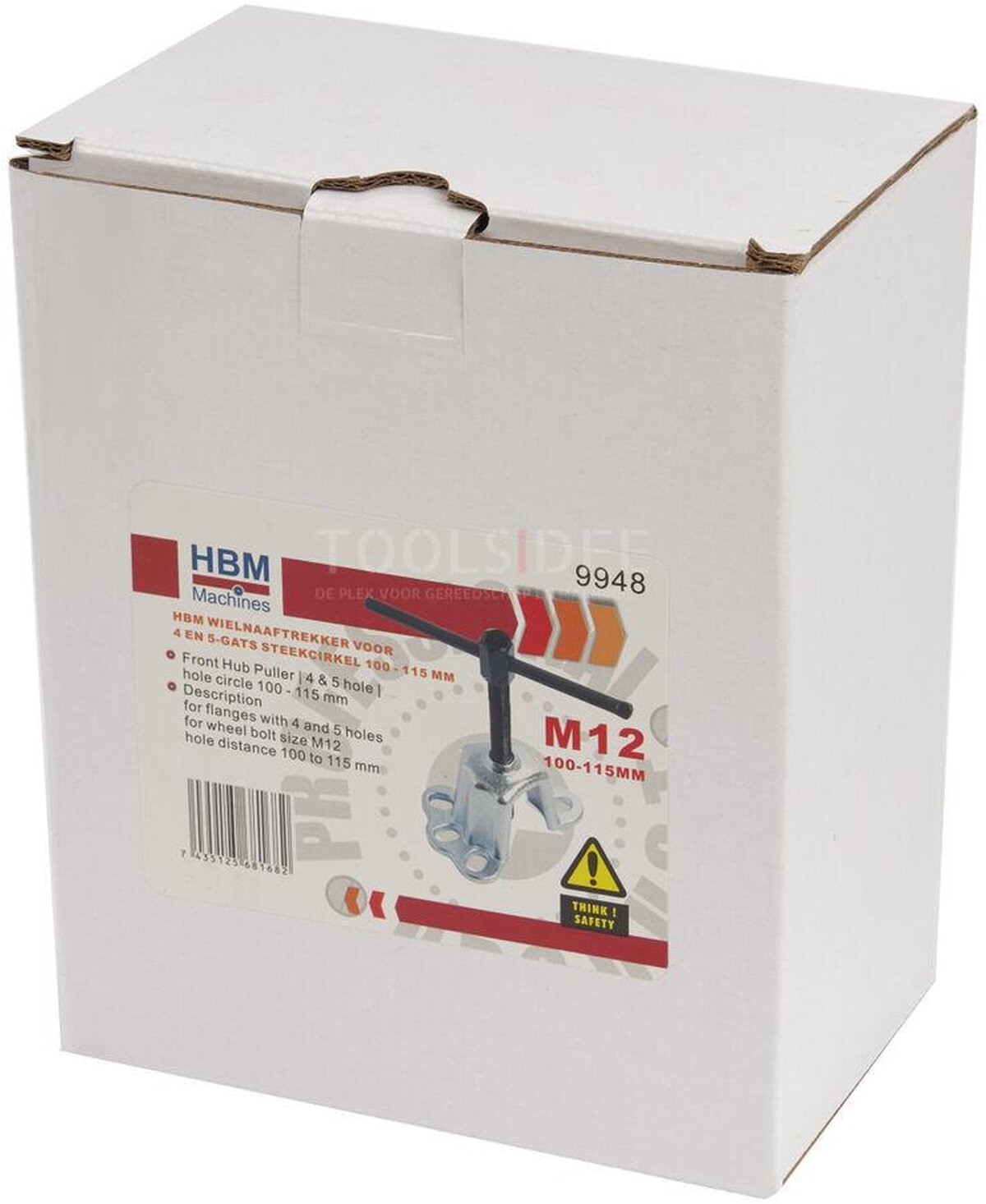 HBM Hjulnavudsugning Til 4 og 5 hul Pitch cirkel 100 - 115 mm