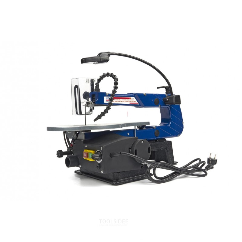 HBM Variabel Scroll Saw Machine med belysning og støvblåsingssystem