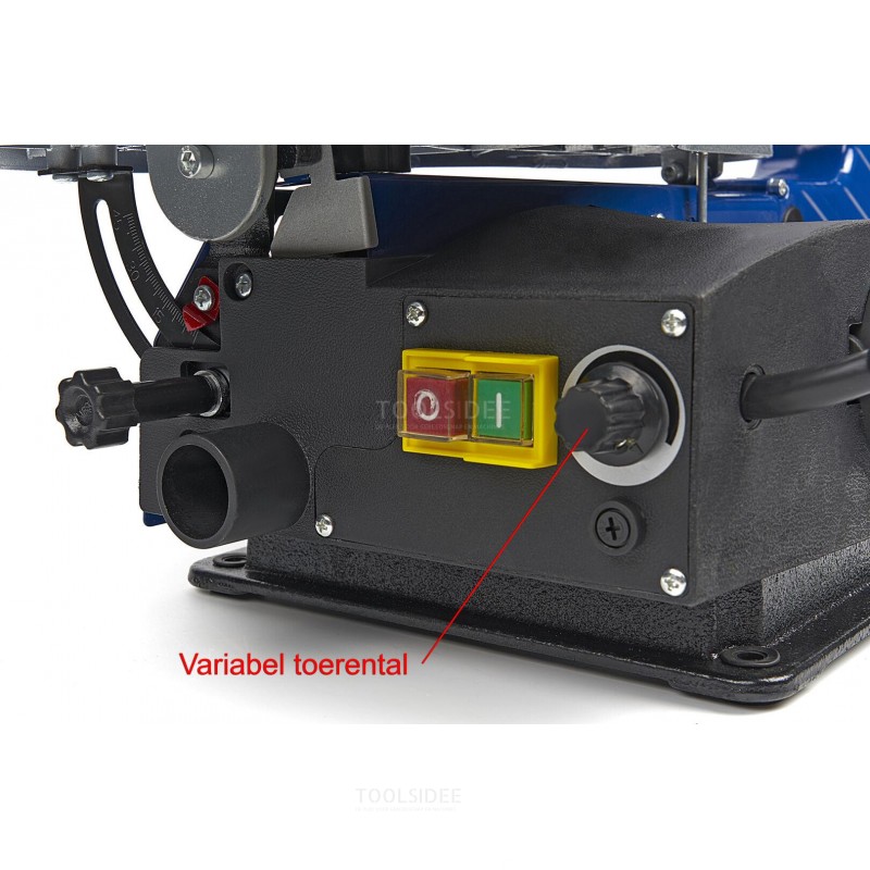 HBM variabel rulle sav maskine med belysning og støvblæser system