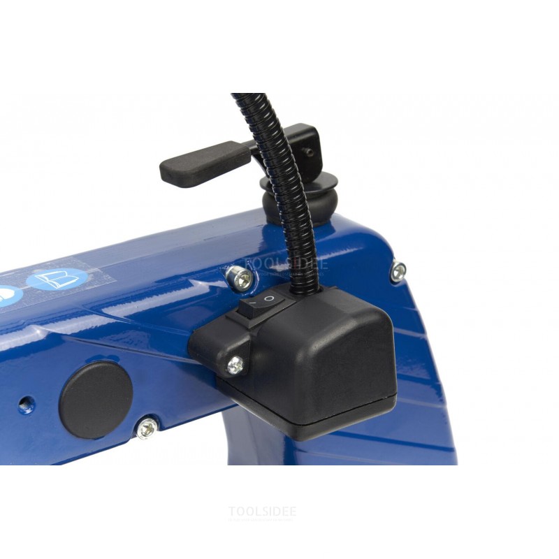 HBM Variabel Scroll Saw Machine med belysning og støvblåsingssystem