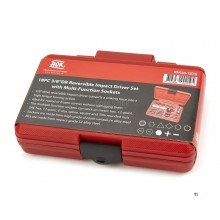 AOK 18-delars professionell slagskruvmejseluppsättning med bitar och kepsar