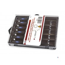 HBM 6 stykke Deluxe nålefil sæt, nøglefil sæt med bløde greb håndtag HBM 6 stykke Deluxe nålefil sæt, nøglefil sæt med bløde greb håndtag