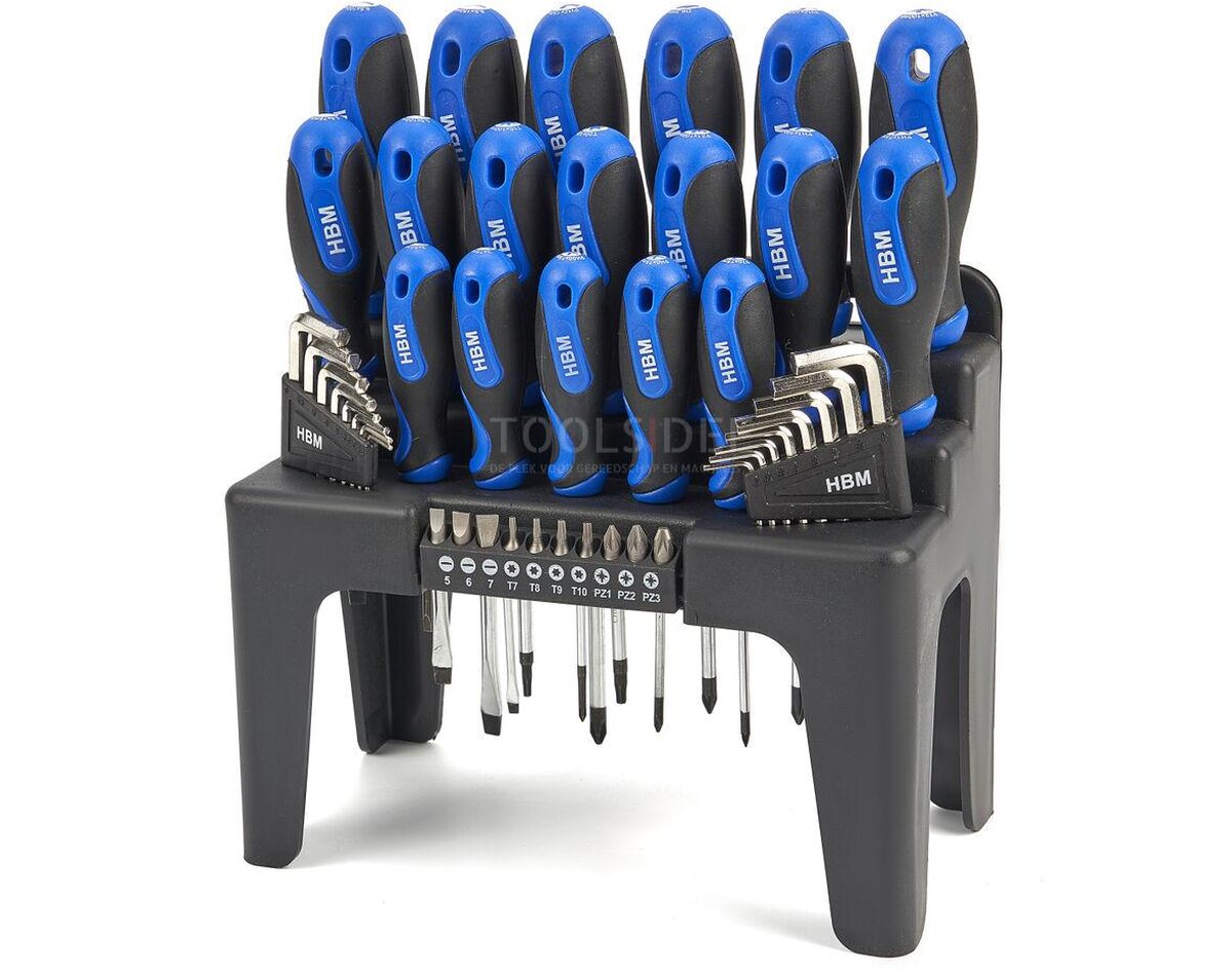 HBM Profi 44-piece Soft Grip Screwdriver Set, Allen Key Set and Bit Set HBM Profi 44-piece Soft Grip Screwdriver Set, Allen Key Set and Bit Set