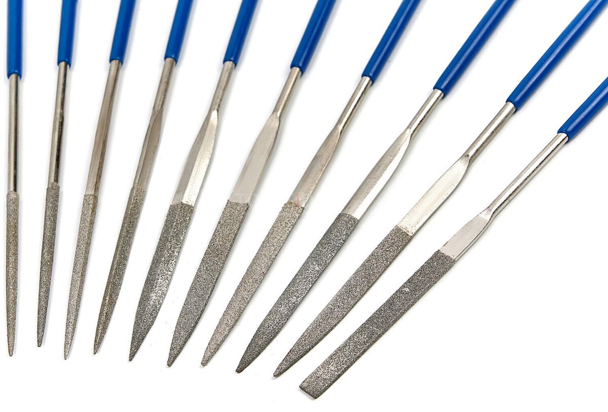 HBM 10 stykke diamantålefil sæt, nøglefil sæt