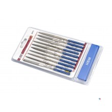 HBM 10 stykke diamantålefil sæt, nøglefil sæt