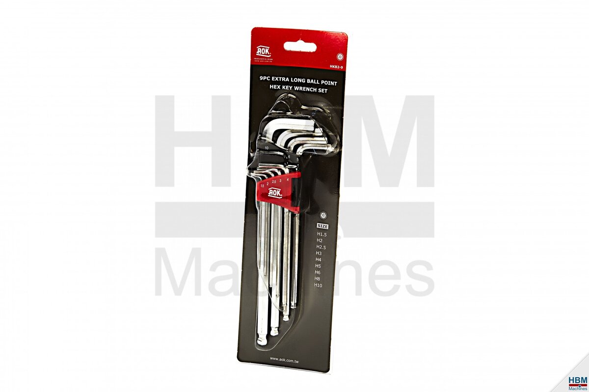 AOK Metric Allen nøkkel sett AOK Metric Allen nøkkel sett