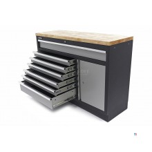 HBM 7 Loading 136 cm. Professional Tool Cabinet, Workbench With Door For Workshop Equipment
