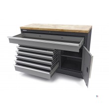HBM 7 Loading 136 cm. Professional Tool Cabinet, Workbench With Door For Workshop Equipment