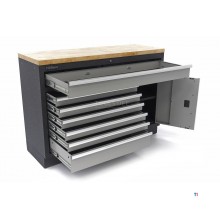 HBM 7 Loading 136 cm. Professional Tool Cabinet, Workbench With Door For Workshop Equipment