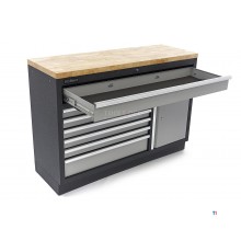 HBM 7 Loading 136 cm. Professional Tool Cabinet, Workbench With Door For Workshop Equipment
