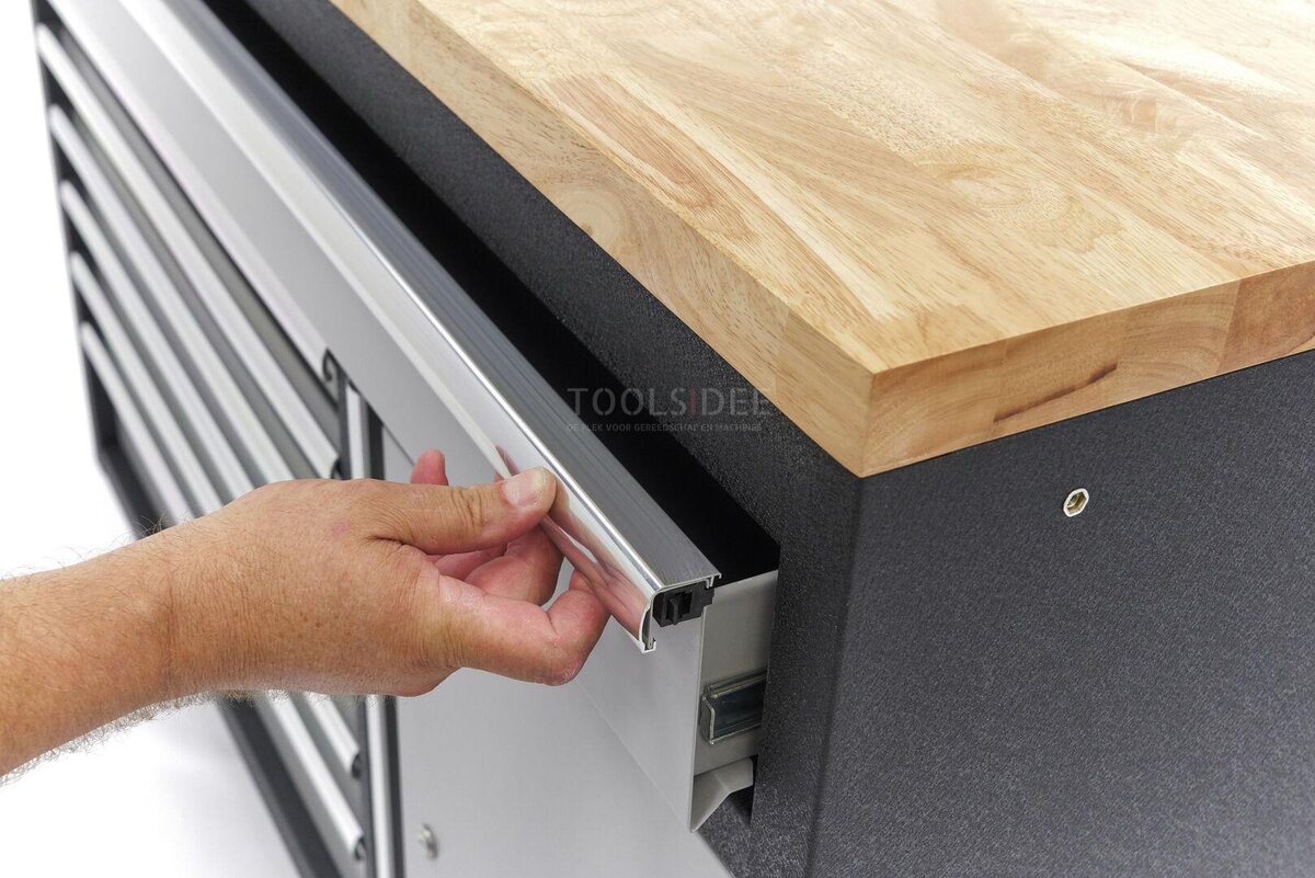 HBM 7 Loading 136 cm. Professional Tool Cabinet, Workbench With Door For Workshop Equipment