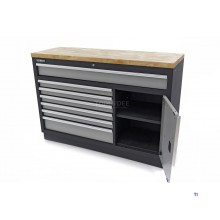HBM 7 Loading 136 cm. Professional Tool Cabinet, Workbench With Door For Workshop Equipment