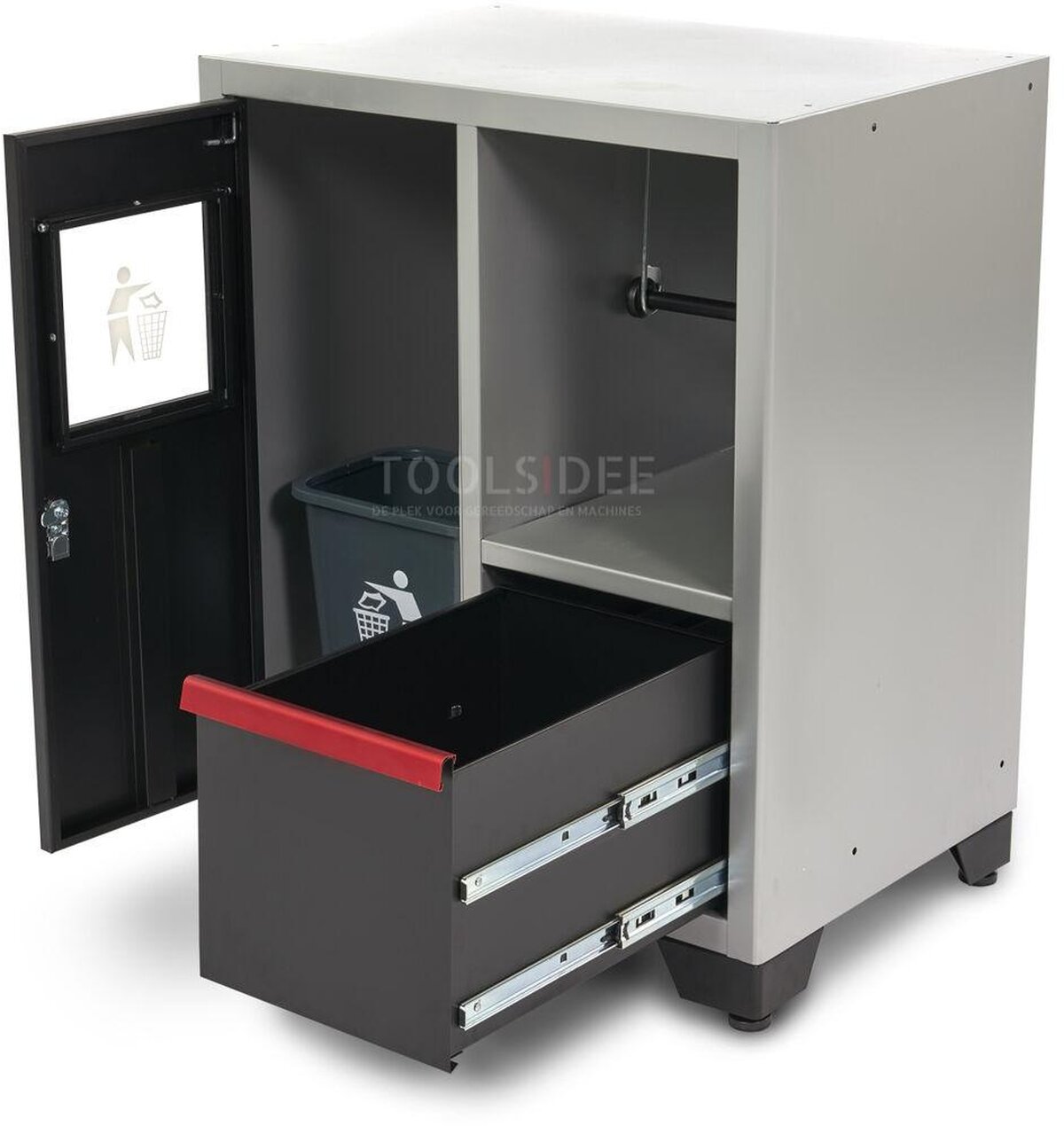 HBM Deluxe Waste Bin and Paper Holder For Workshop Equipment