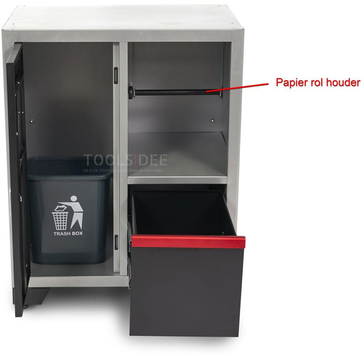 HBM Deluxe Waste Bin and Paper Holder For Workshop Equipment