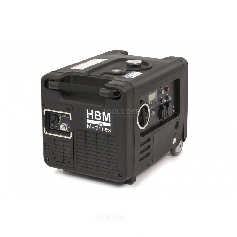  HBM HY4000i -generaattori/invertteri 4000 W:n bensiinimoottorilla ja kaukosäätimellä