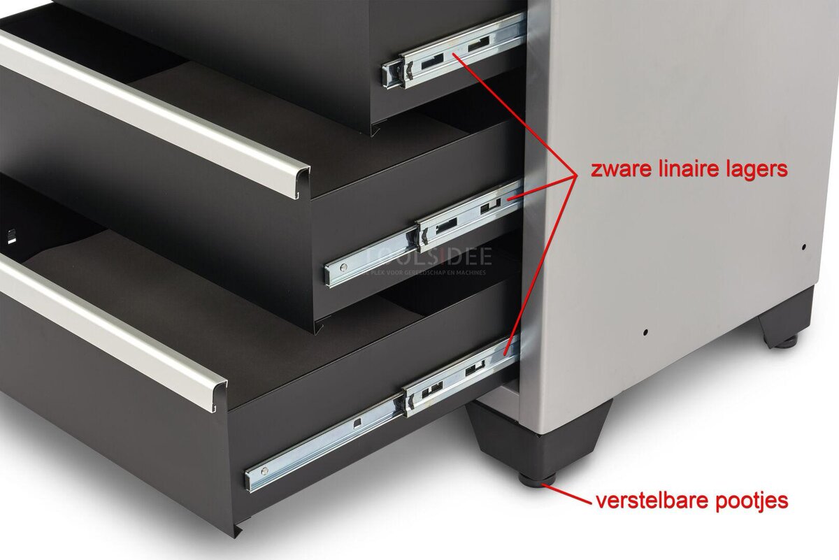 HBM 5 Drawers Deluxe Professional Tool Cabinet for Workshop Equipment HBM 5 Drawers Deluxe Professional Tool Cabinet for Workshop Equipment