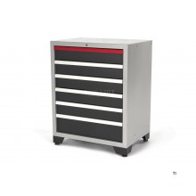 HBM 6 sertare Cabinet de scule profesional Deluxe pentru echipamente de atelier