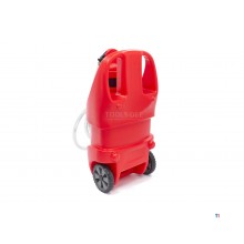 HBM Professional 75 liters mobil oppbevaringstank med manuell pumpe for bensin, diesel og oljer