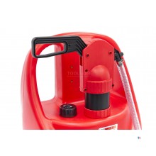 HBM Professional 75 liters mobil oppbevaringstank med manuell pumpe for bensin, diesel og oljer