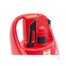 HBM Professional 75 liters mobil oppbevaringstank med manuell pumpe for bensin, diesel og oljer