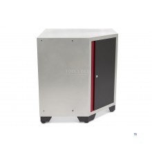 HBM Deluxe hjørneskap med dør for verksteddesign inkludert benkeplate i massivt tre 