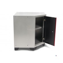 HBM Deluxe hjørneskap med dør for verksteddesign inkludert benkeplate i massivt tre 