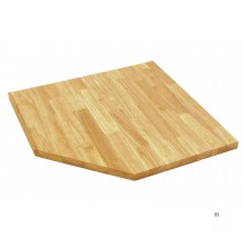 HBM Deluxe hjørneskap med dør for verksteddesign inkludert benkeplate i massivt tre 