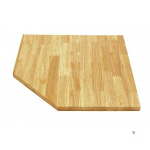 HBM Deluxe hjørneskap med dør for verksteddesign inkludert benkeplate i massivt tre 