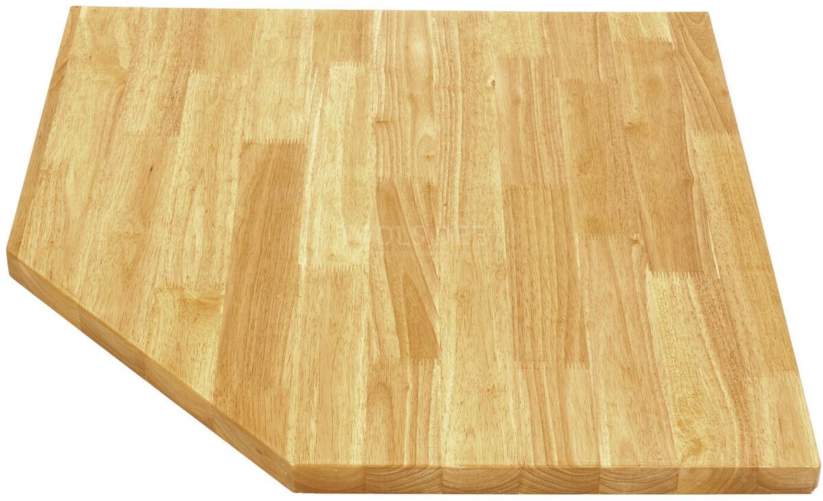 HBM Deluxe hjørneskap med dør for verksteddesign inkludert benkeplate i massivt tre 