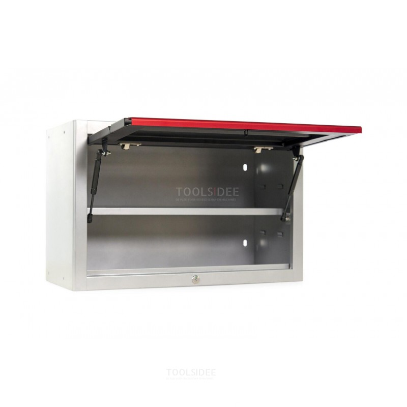 HBM Deluxe Professional Wall Cabinet with Gas Springs for Workplace Equipment