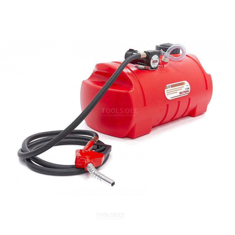 HBM Professional elektrisk dieselpump, bränsleoljepump med 100 liters tank