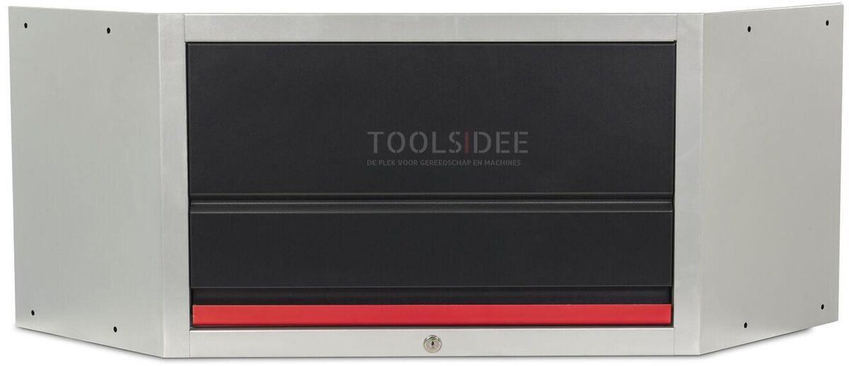 HBM Deluxe Veggskap Hjørne med gassfjærer for verkstedutstyr