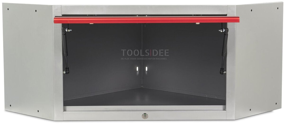 HBM Deluxe Veggskap Hjørne med gassfjærer for verkstedutstyr