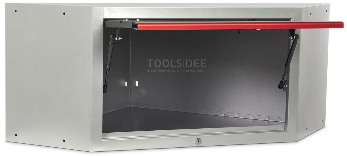 HBM Deluxe Veggskap Hjørne med gassfjærer for verkstedutstyr