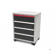 HBM 4 sertare Cabinet de scule profesional Deluxe pentru echipamente de atelier