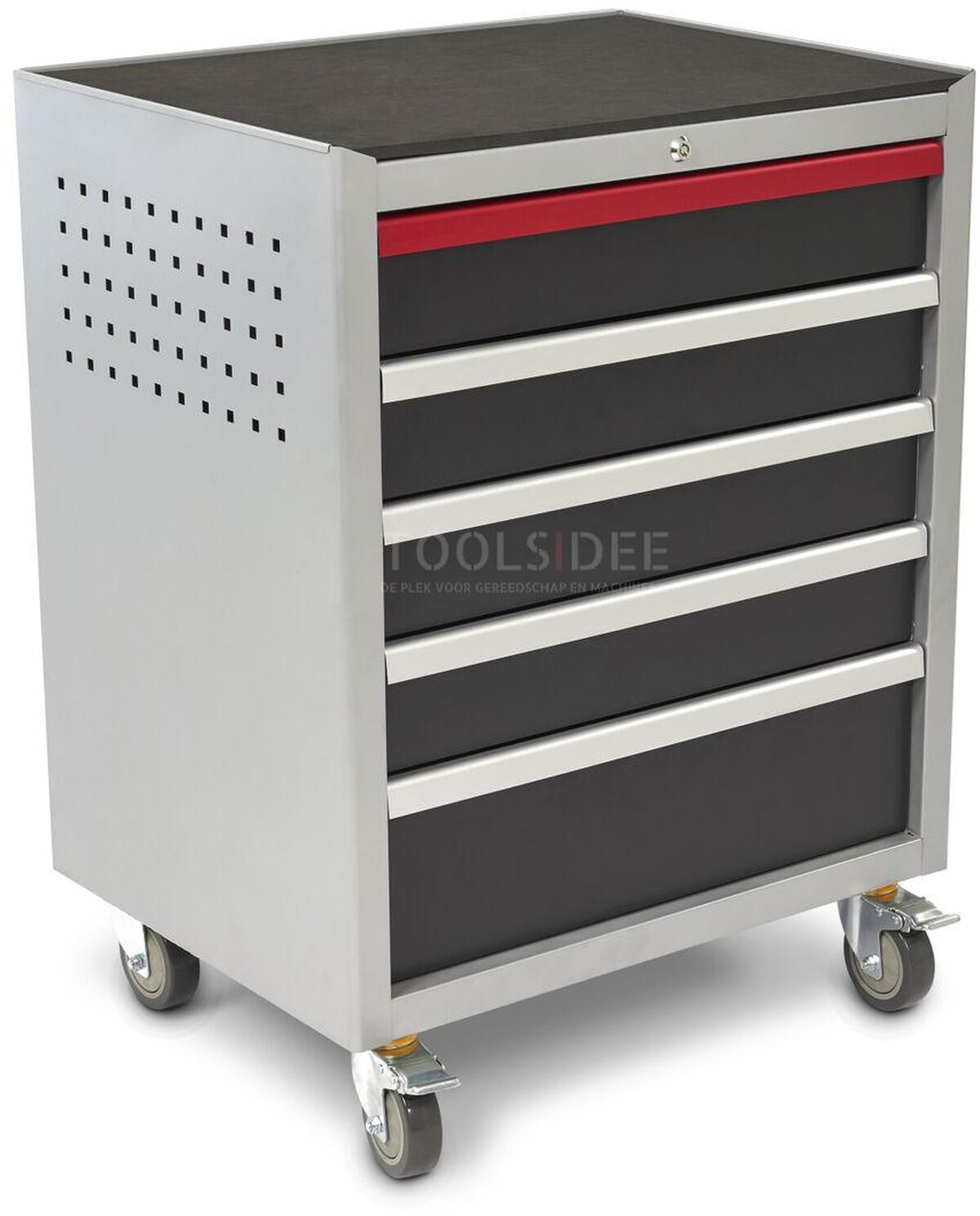 HBM Deluxe Profi-Werkzeugwagen mit 5 Schubladen für Werkstattausrüstung HBM Deluxe Profi-Werkzeugwagen mit 5 Schubladen für Werkstattausrüstung