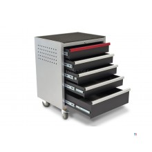 HBM Deluxe Profi-Werkzeugwagen mit 5 Schubladen für Werkstattausrüstung HBM Deluxe Profi-Werkzeugwagen mit 5 Schubladen für Werkstattausrüstung