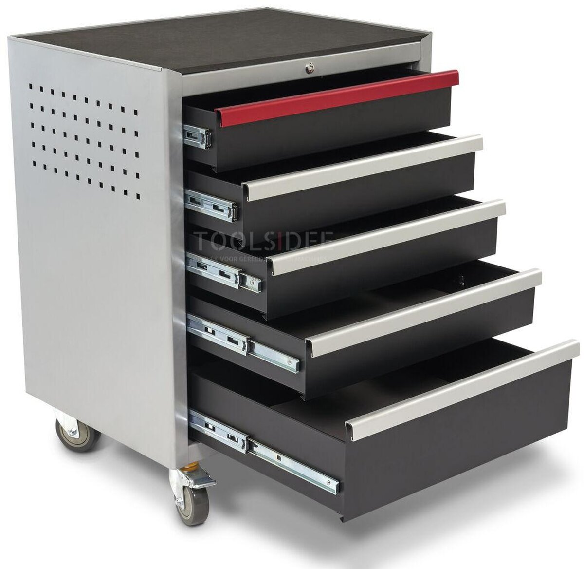 HBM Deluxe Profi-Werkzeugwagen mit 5 Schubladen für Werkstattausrüstung HBM Deluxe Profi-Werkzeugwagen mit 5 Schubladen für Werkstattausrüstung