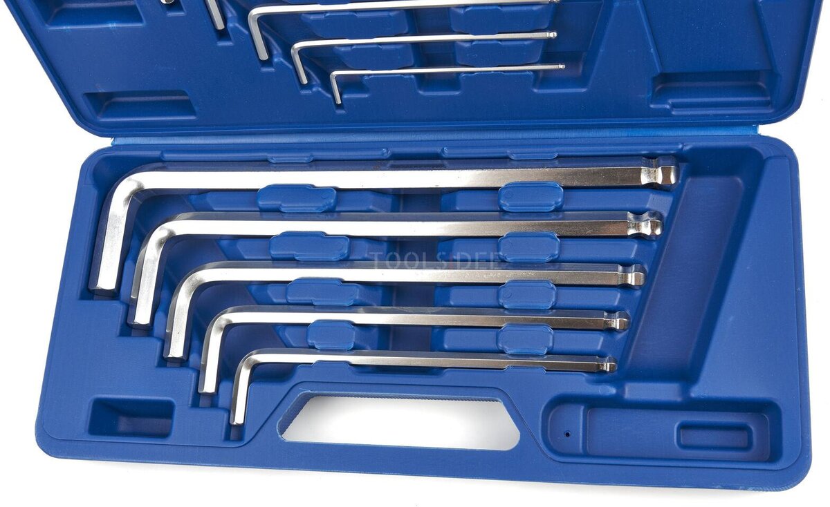 HBM 10 deler lang metrisk unbrakonøkkel sett STORE STØRRELSER HBM 10 deler lang metrisk unbrakonøkkel sett STORE STØRRELSER