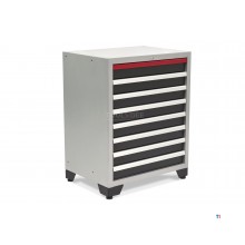 HBM 8 skuffer Deluxe professionelt værktøjsskab til værkstedsudstyr