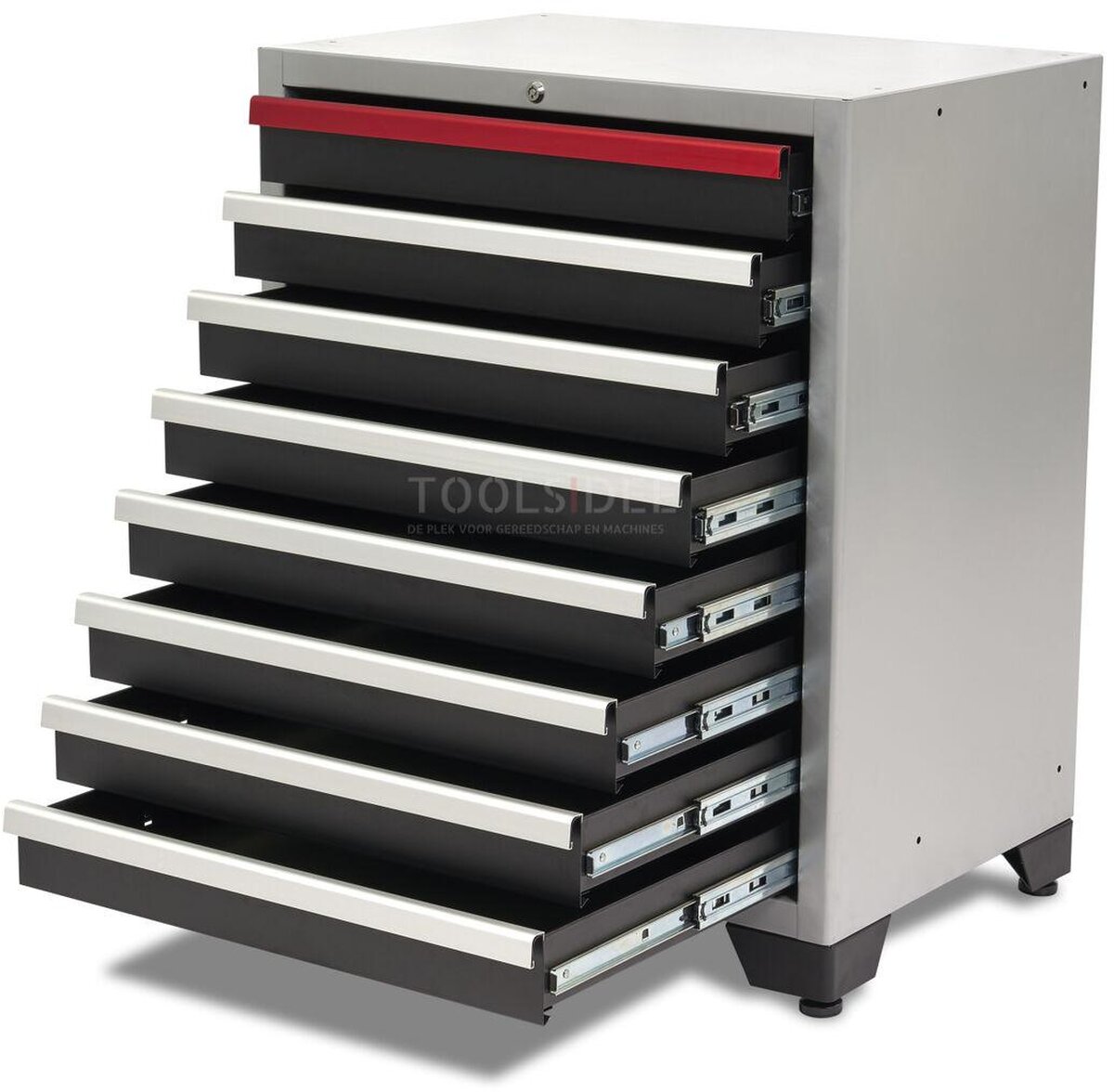 HBM 8 skuffer Deluxe professionelt værktøjsskab til værkstedsudstyr