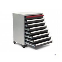 HBM 8 skuffer Deluxe professionelt værktøjsskab til værkstedsudstyr