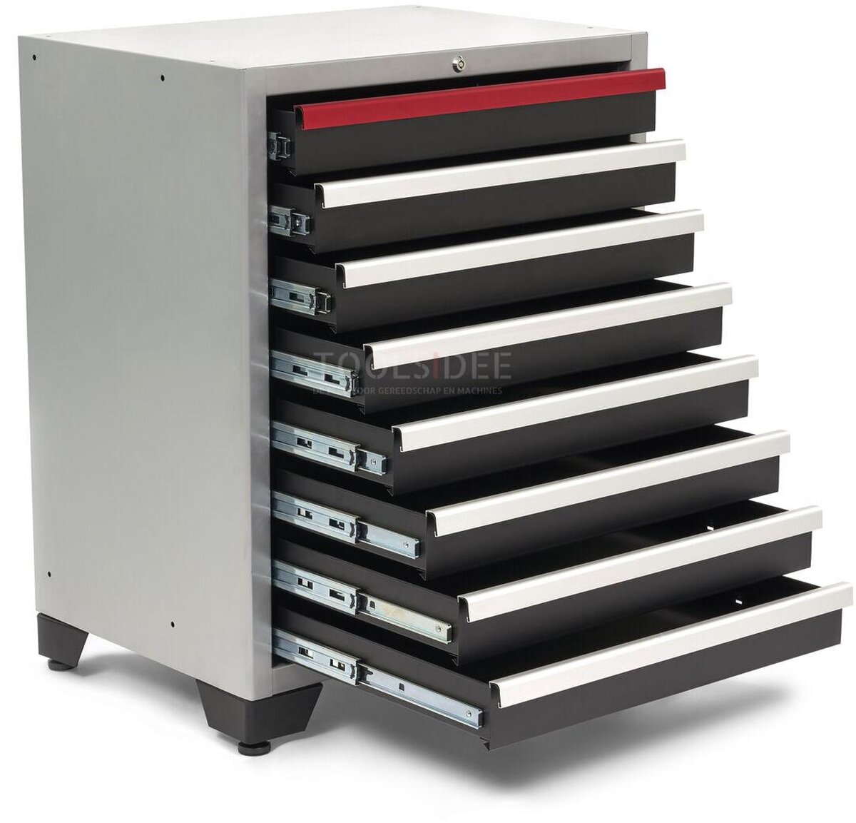 HBM 8 skuffer Deluxe professionelt værktøjsskab til værkstedsudstyr