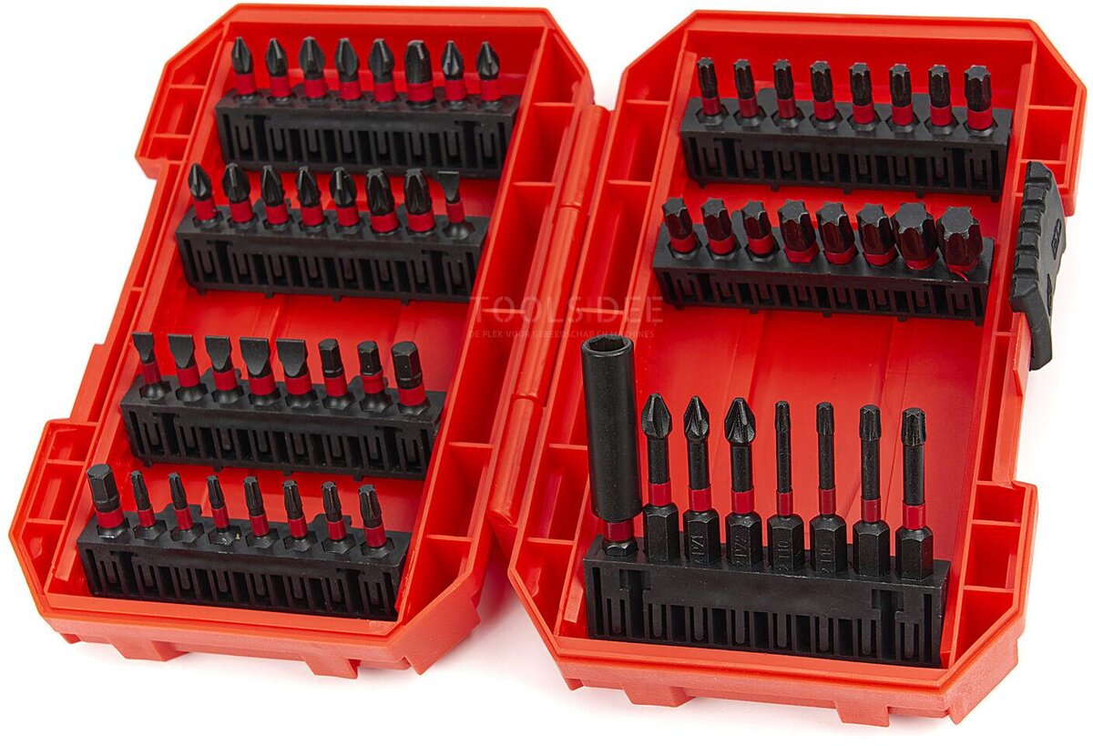 Set di punte per viti a percussione professionale HBM da 56 pezzi