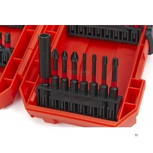 Set di punte per viti a percussione professionale HBM da 56 pezzi